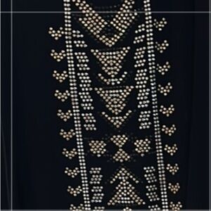 City Chic Black Embellished Sleeveless Tunic Tank Top